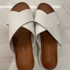 Harlow white summer Sandals